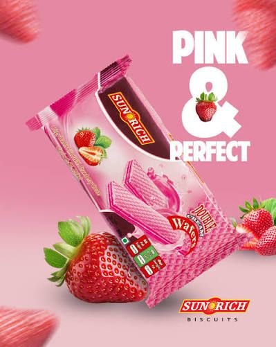 Sunrich Wafers Strawberry flavor